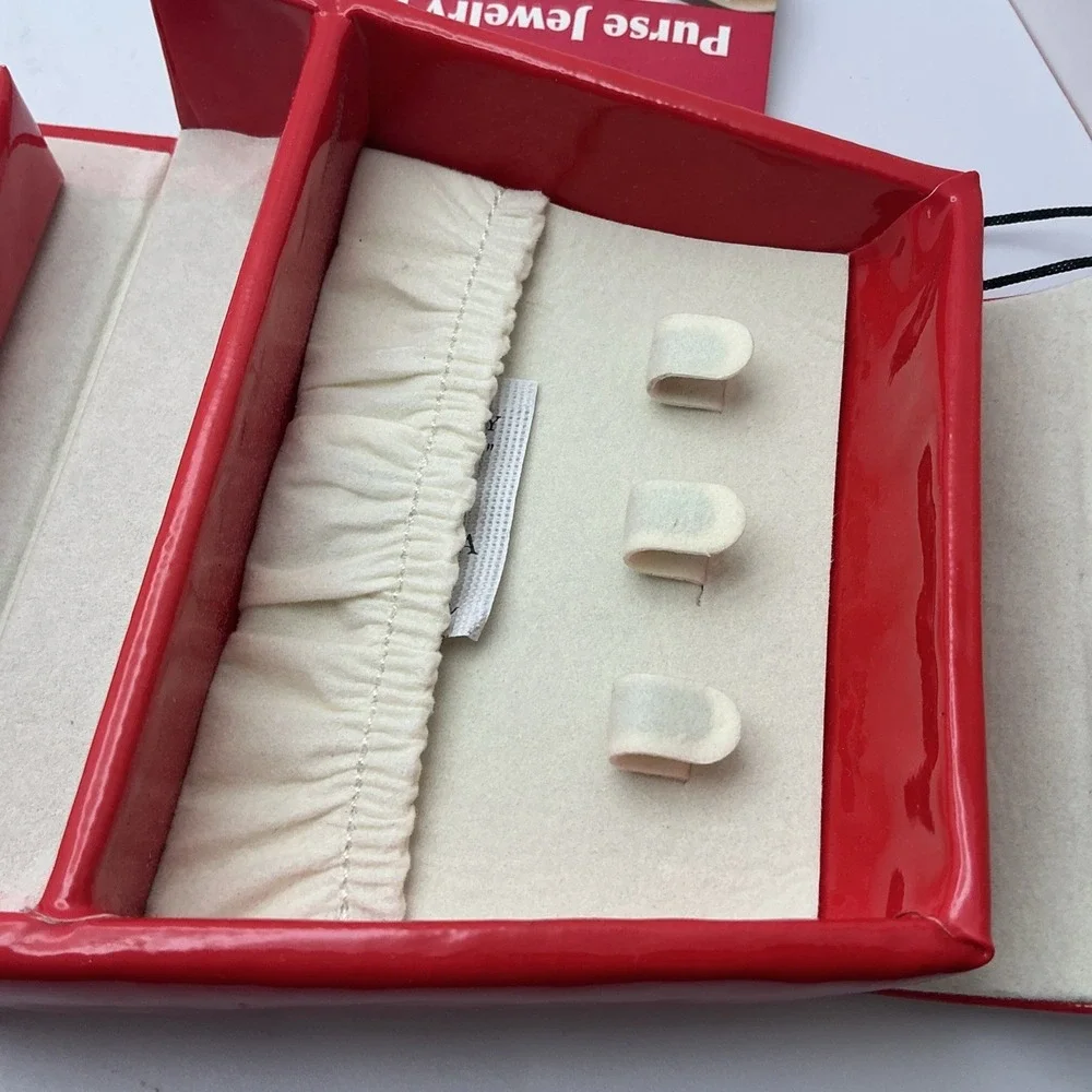 Miniature Faux Leather Jewelry Bag, Rite Aid, New with Tag‎